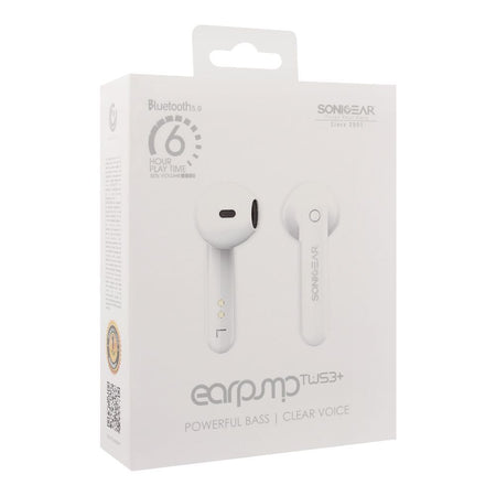 SonicEar Earpump TWS3+ Bluetooth Earphone, White - Image 3