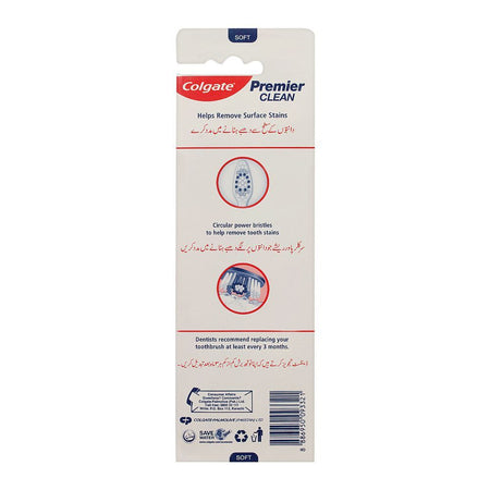 Colgate Premier Clean Toothbrush, Soft, 2-Pack, 50% OFF - Image 2