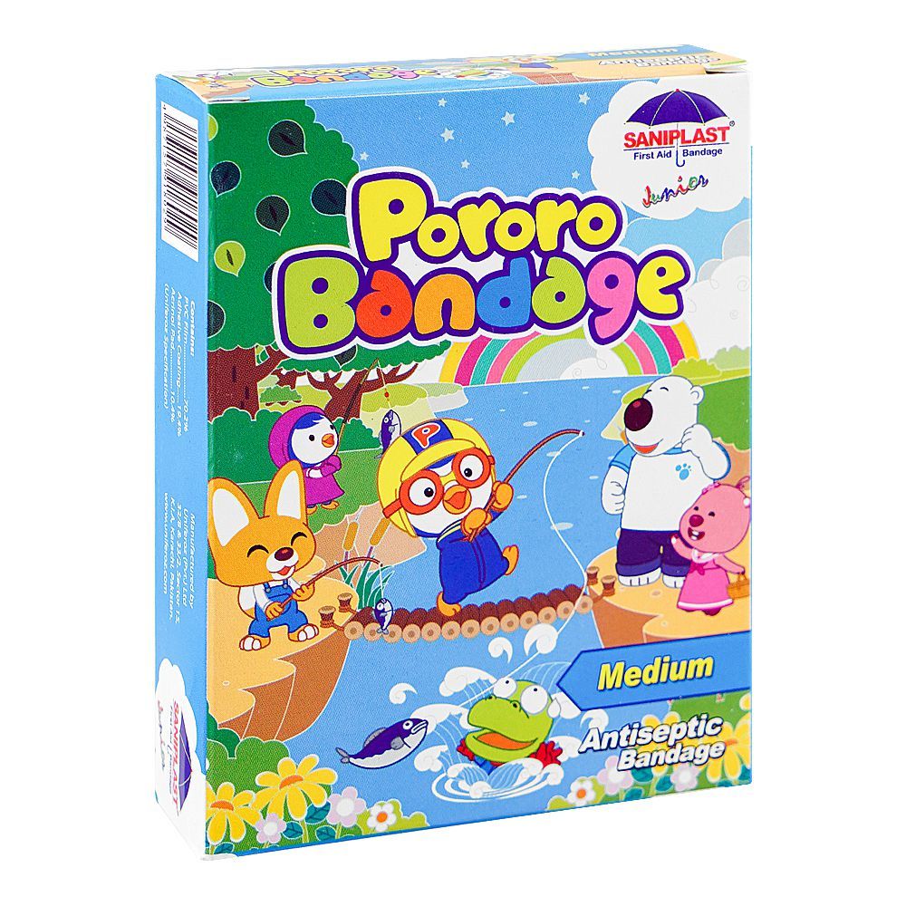 Saniplast Junior Fishing Pororo Bandage, 20-Pack - Main Image