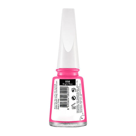 Flormar Nail Enamel, 058 Bright Rose, 11ml - Image 2
