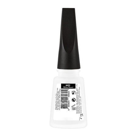 Flormar Matte Nail Enamel, M01 White Board, 11ml - Image 2