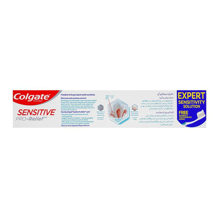 Colgate Sensitive Pro-Relief Original Toothpaste With Free Brush Inside, 100g - Image 4
