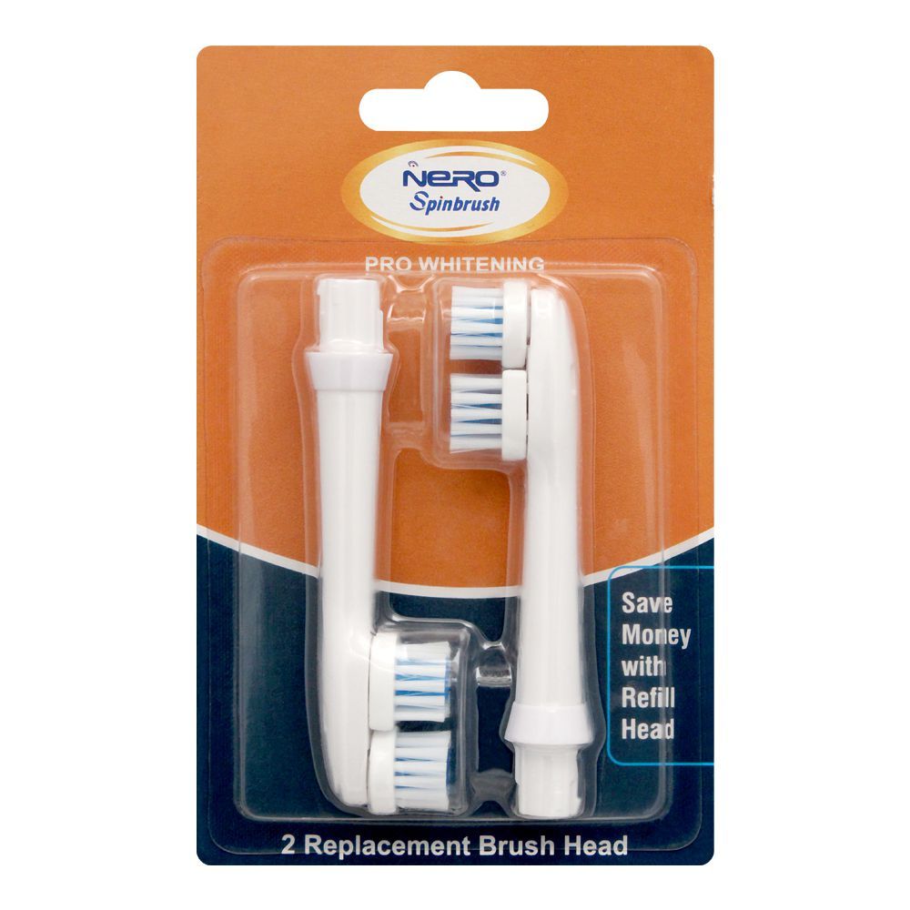 Nero Spinbrush Pro Whitening Replacement Brush Heads, 2-Pack, SB-203 - Main Image