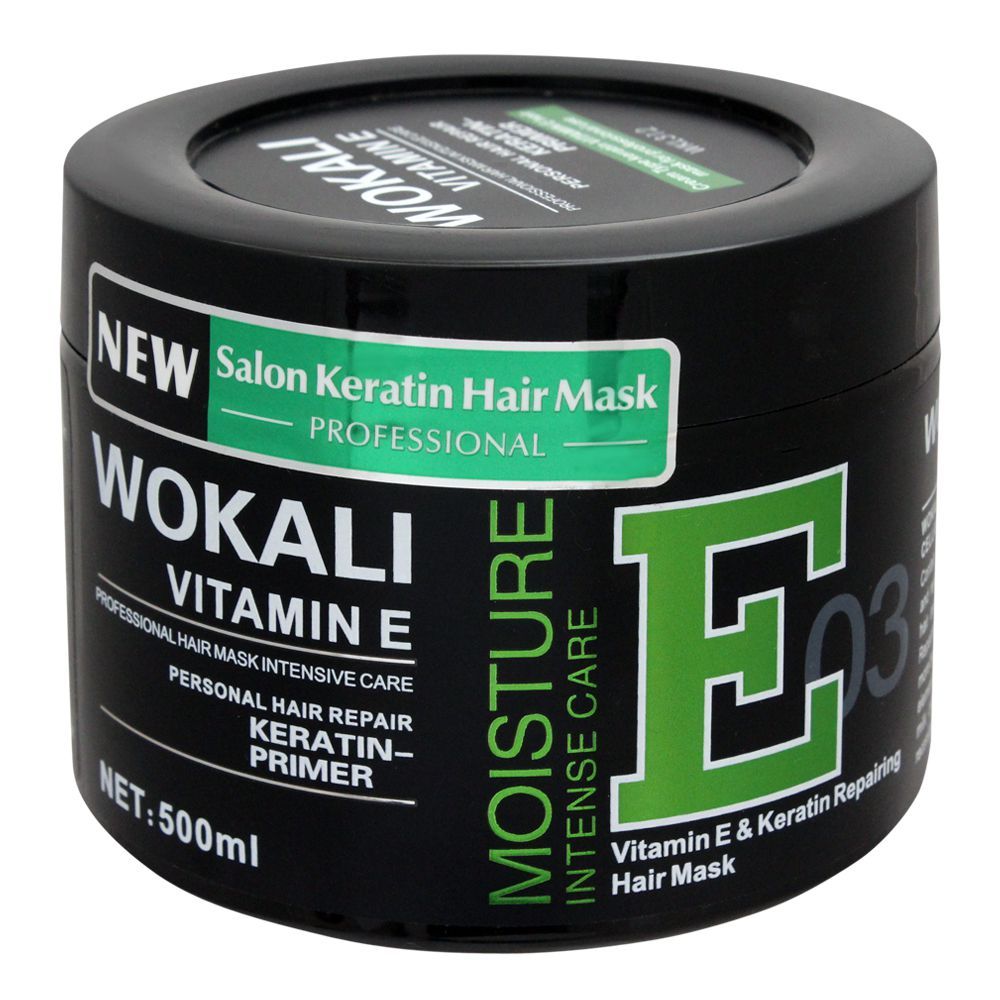 Wokali Vitamin E & Keratin Repairing Hair Mask, 03, 500ml - Main Image