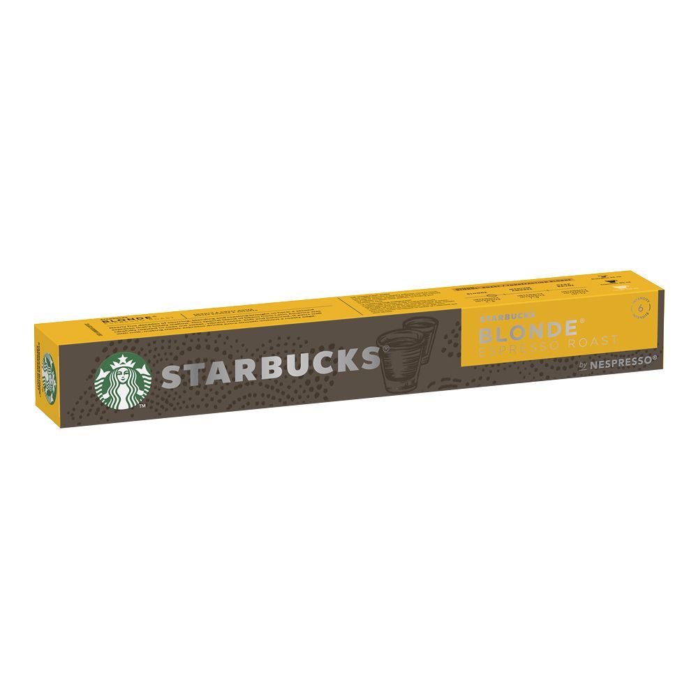 Starbucks Blonde Espresso Roast, Nespresso Coffee Pods, 53g, 10-Pack - Main Image