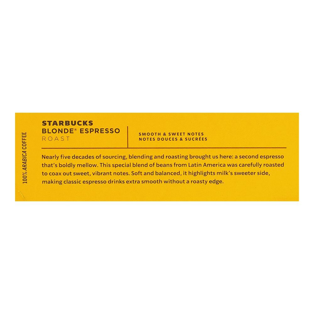Starbucks Blonde Espresso Roast, Nespresso Coffee Pods, 53g, 10-Pack - Image 7