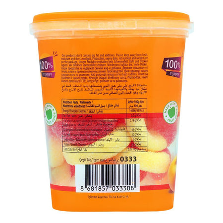 Yummy Gummy Peach Rings, Gummy Candy, Tub, 175g - Image 2