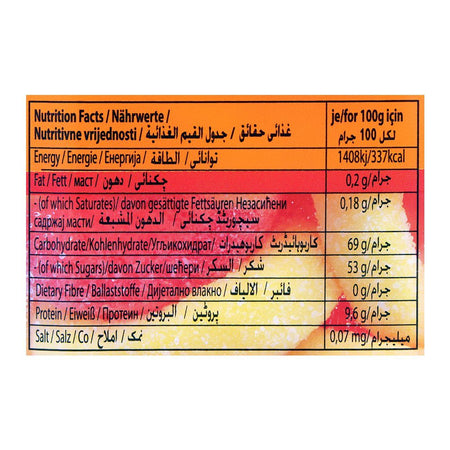 Yummy Gummy Peach Rings, Gummy Candy, Tub, 175g - Image 3