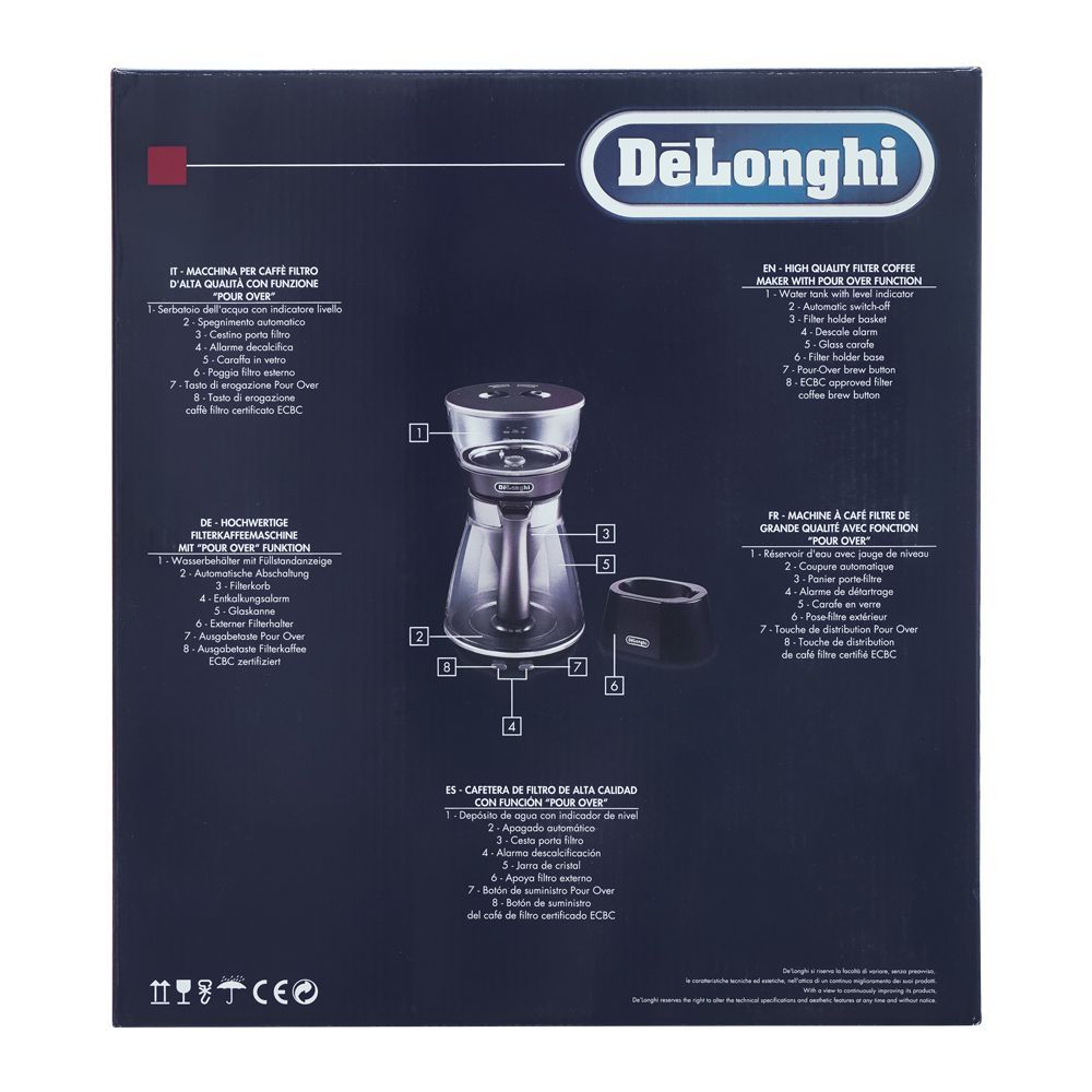 DeLonghi Clessidra High Quality Filter Coffee Machine, ICM-17210 - Image 2