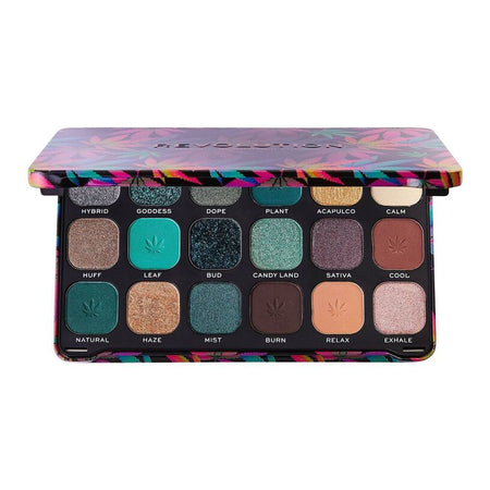 Makeup Revolution Chilled With Cannabis Sativa Eyeshadow Palette, 18 Shades - Main Image