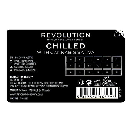 Makeup Revolution Chilled With Cannabis Sativa Eyeshadow Palette, 18 Shades - Image 5
