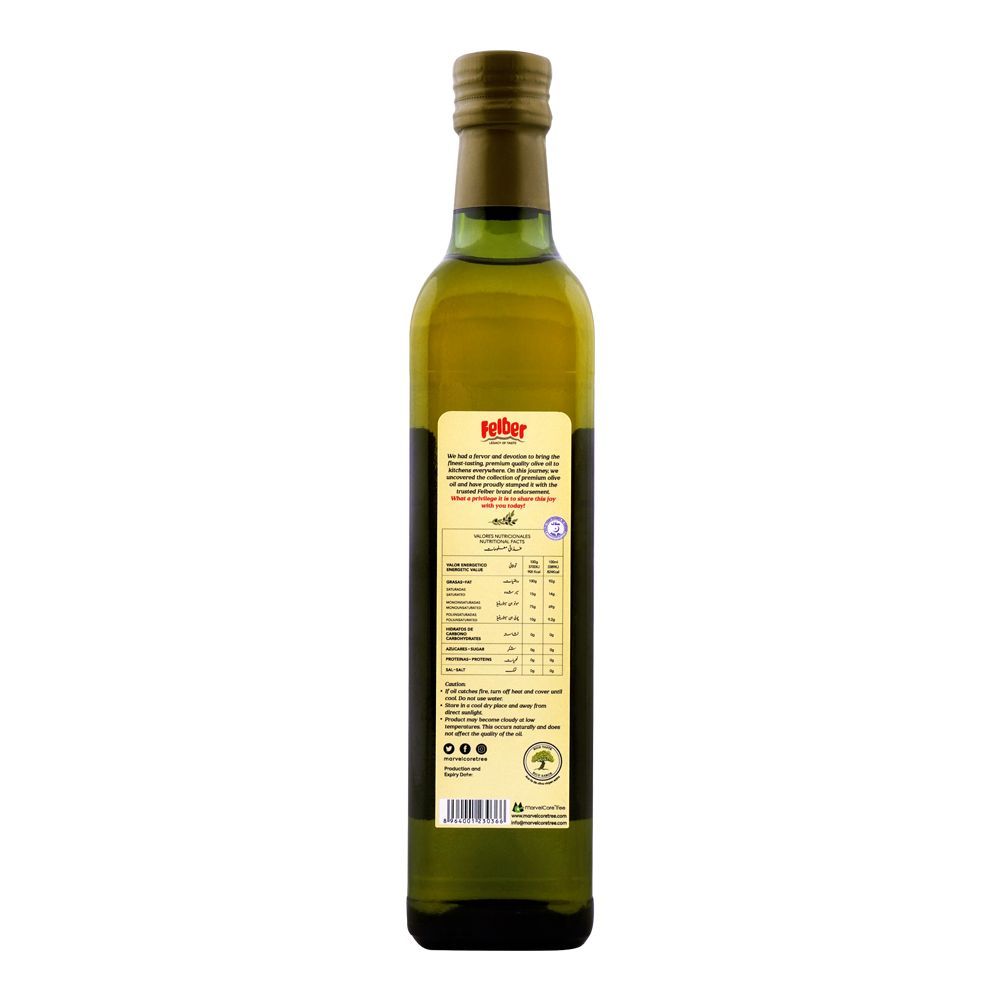 Felber Extra Virgin Olive Oil, Bottle, 500ml - Image 2