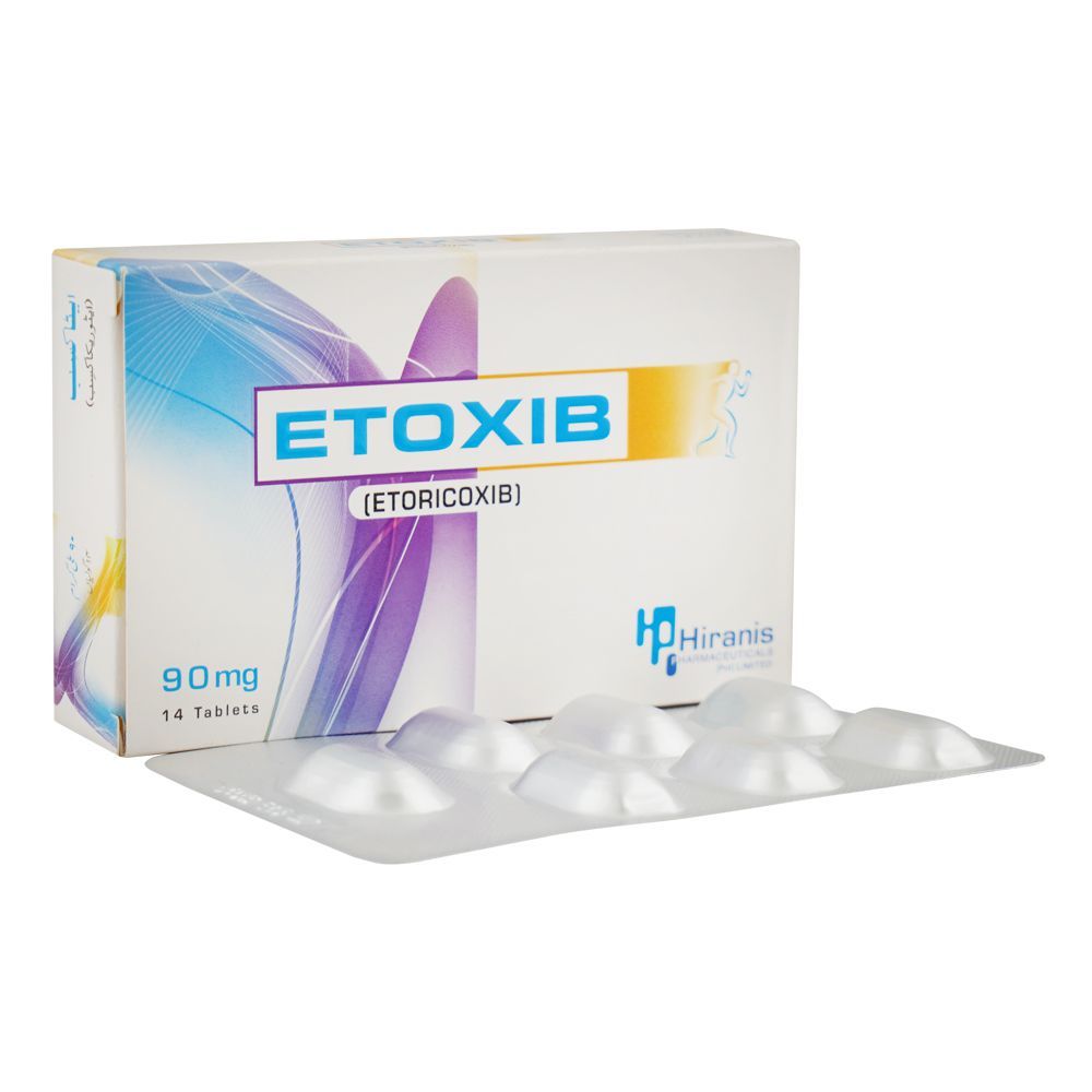 Hiranis Pharmaceuticals Etoxib Tablet, 90mg, 14-Pack - Main Image