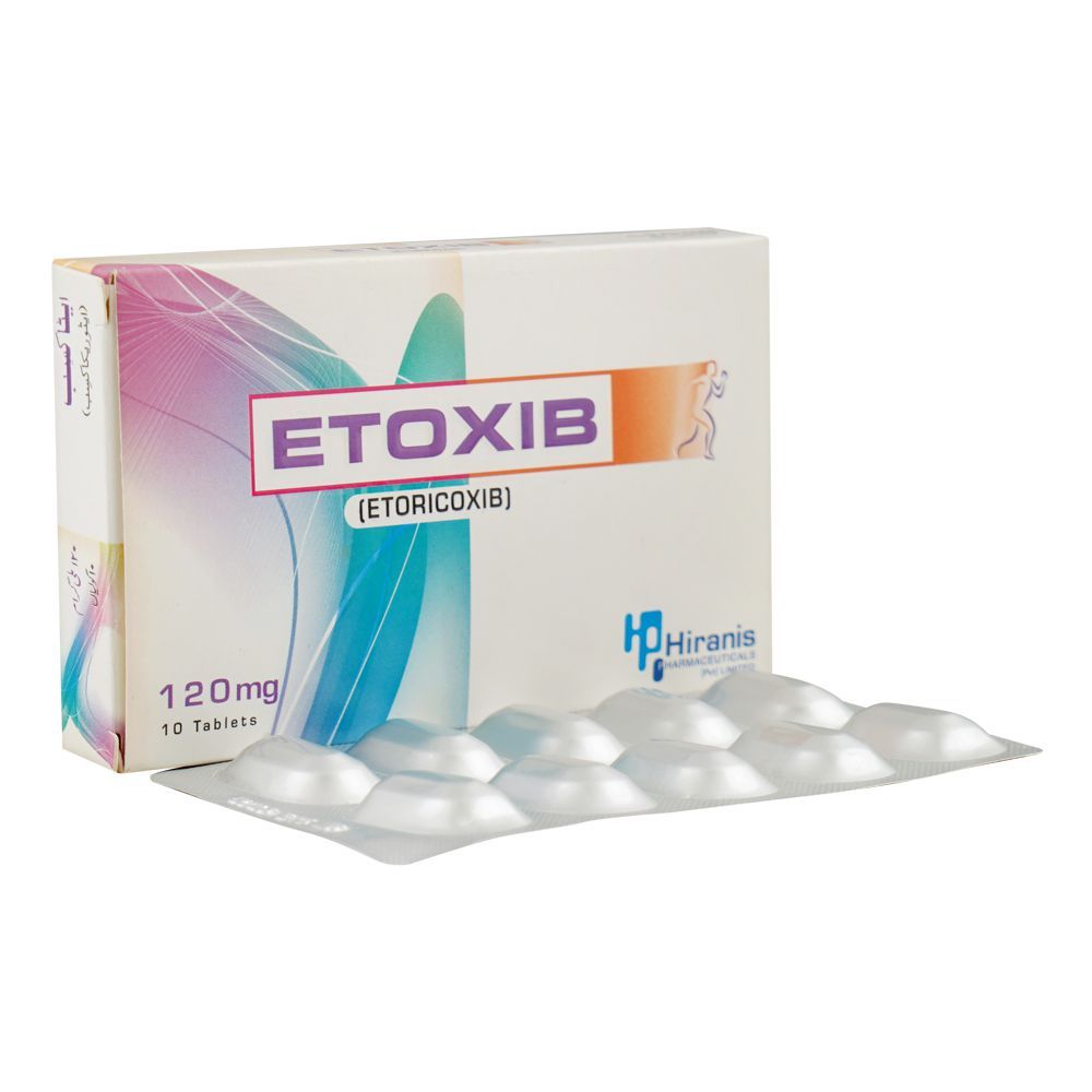 Hiranis Pharmaceuticals Etoxib Tablet, 120mg, 10-Pack - Main Image