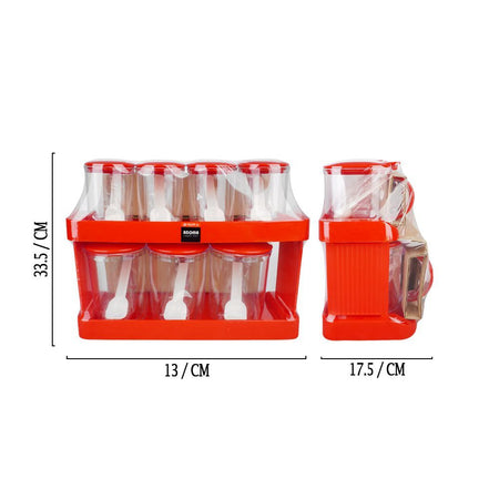 Lion Star Aroma Series Handy Pot Set, Pack Of 7, 13.2in (H) x 5.1in (W) x 6.9in (D), Red, AR-7 - Image 5
