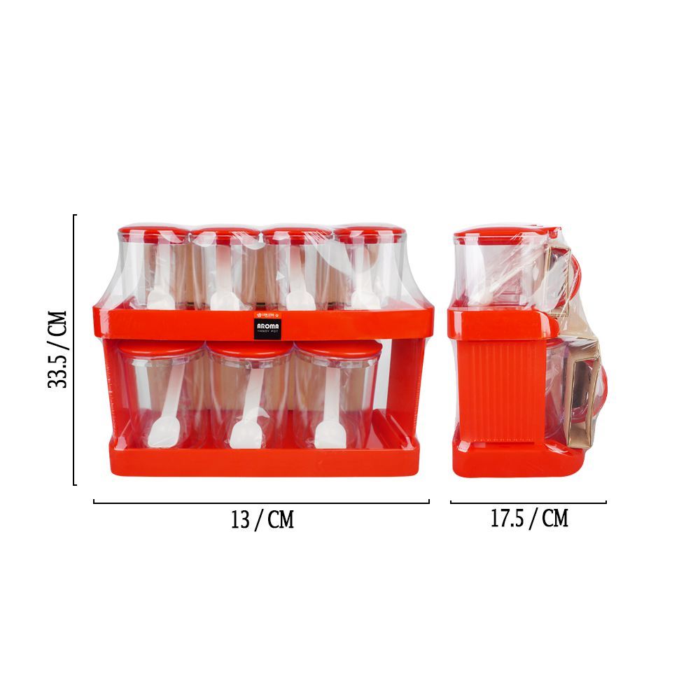 Lion Star Aroma Series Handy Pot Set, Pack Of 7, 13.2in (H) x 5.1in (W) x 6.9in (D), Red, AR-7 - Image 5