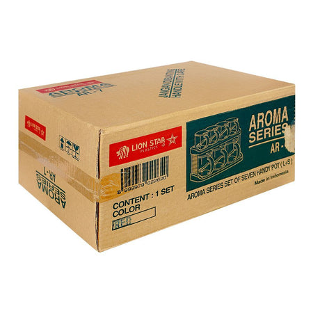 Lion Star Aroma Series Handy Pot Set, Pack Of 7, 13.2in (H) x 5.1in (W) x 6.9in (D), Red, AR-7 - Image 4