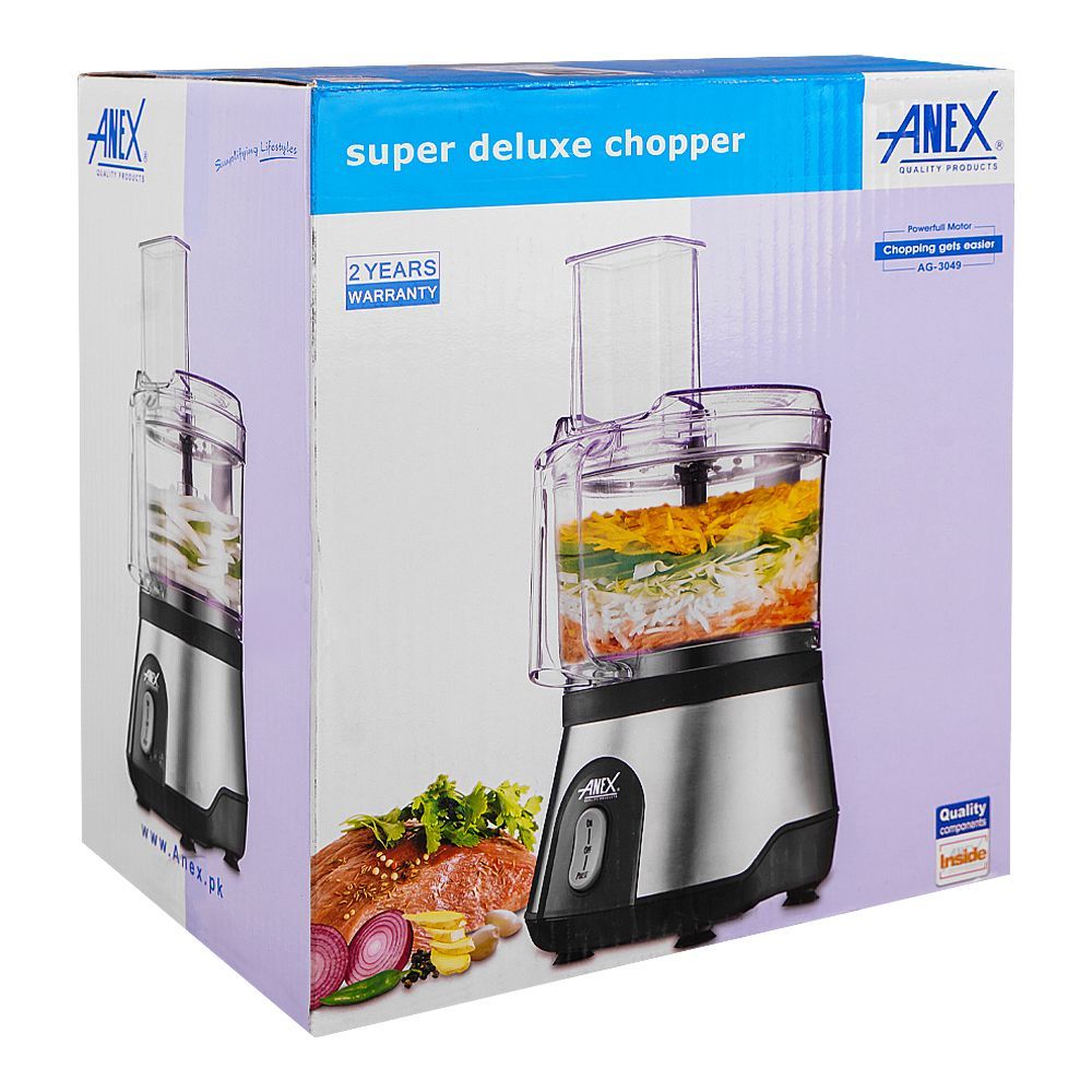 Anex Super Deluxe Chopper, Black & Silver, AG-3049 - Image 2