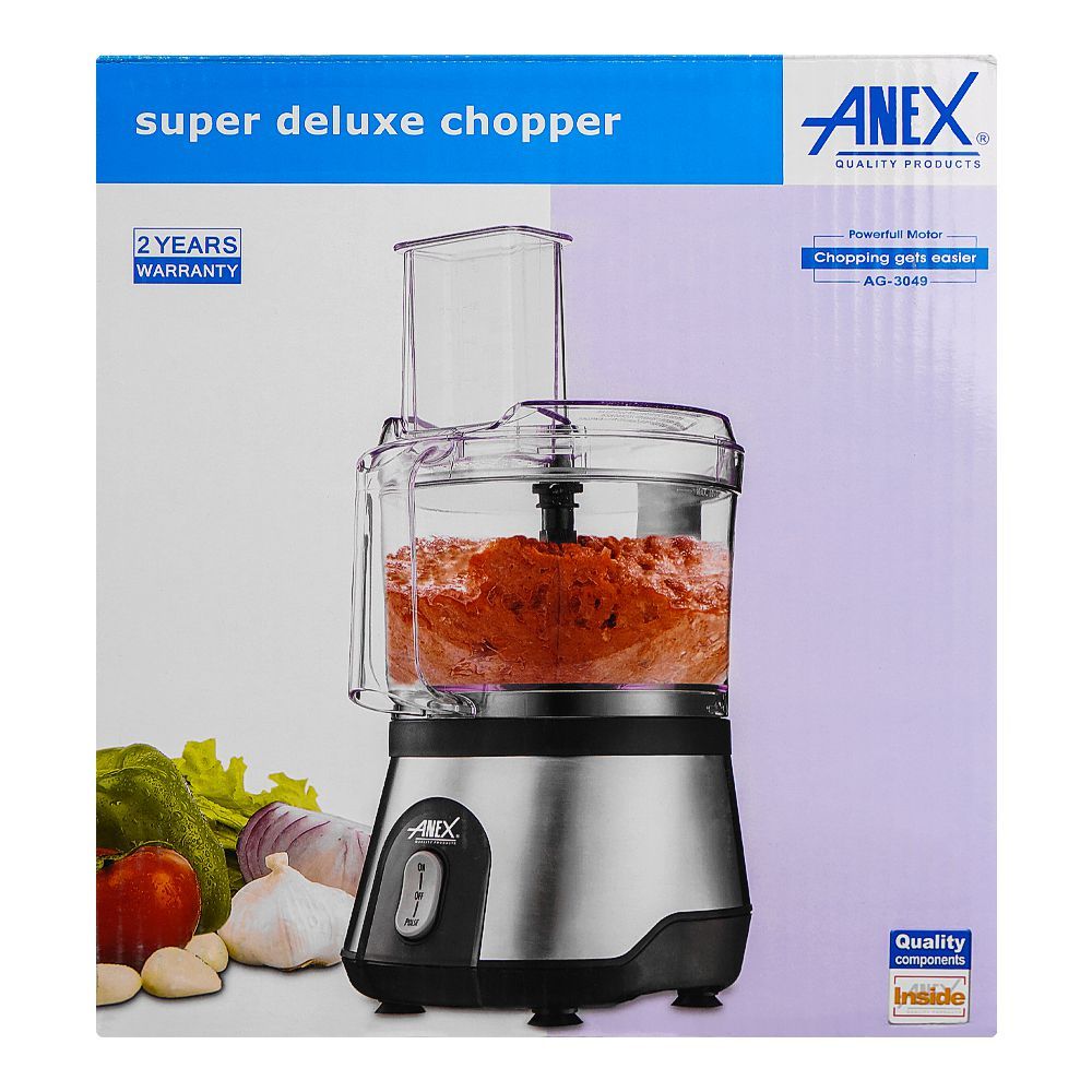 Anex Super Deluxe Chopper, Black & Silver, AG-3049 - Image 3