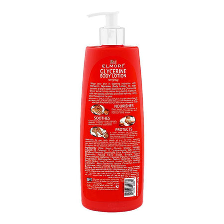 Elmore Deep Nourishment Glycerine Body Lotion, Non-Greasy, For Nourished Skin, 400ml - Image 2