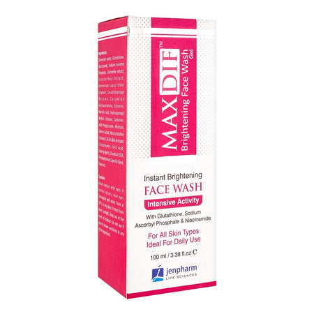 Jen Pharm Maxdif Brightening Face Wash Gel, For All Skin Types, 100ml - Main Image