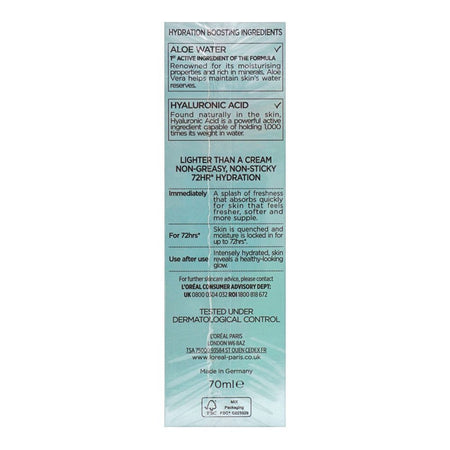 L'Oreal Paris Hydra Genius Aloe Water, Normal To Combination Skin, 70ml - Image 2