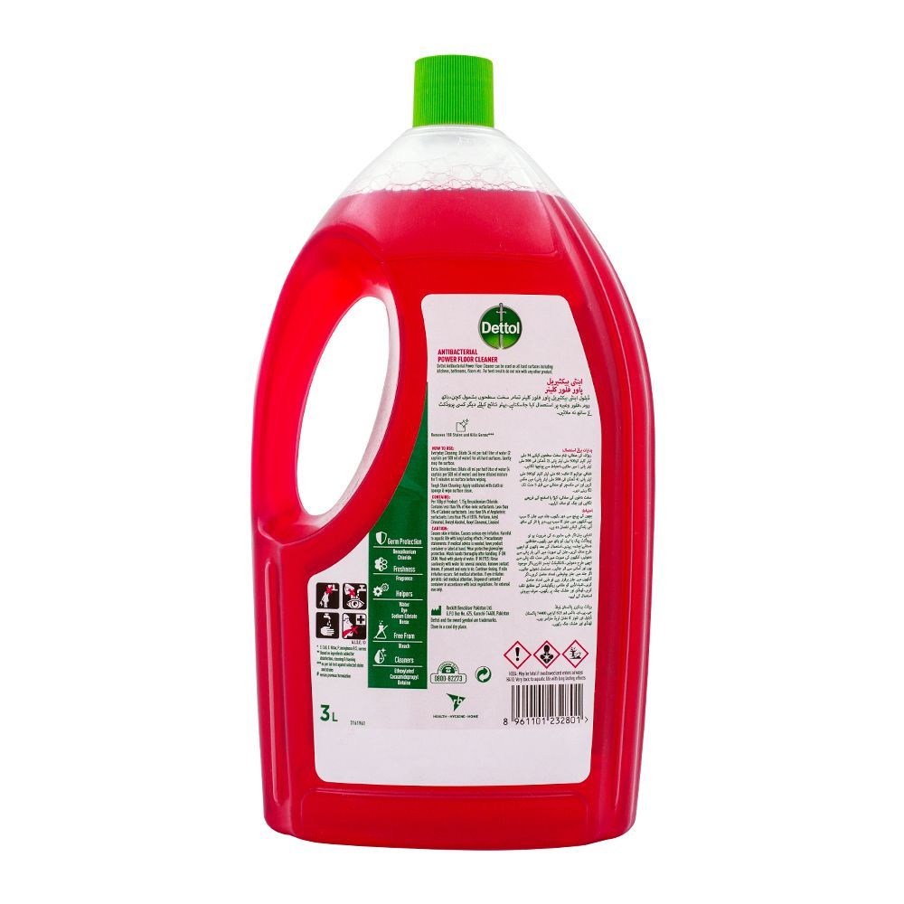 Dettol Antibacterial Power Floor Cleaner, Floral, 3 Liters - Image 2
