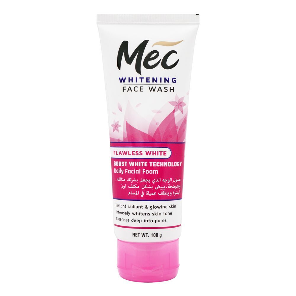 Mec Whitening Flawless White Face Wash, 100g - Main Image