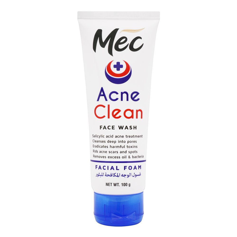 Mec Whitening Acne Clean Face Wash, 100g - Main Image