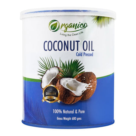 Organico Cold Pressed Coconut Oil, Can, 500ml - Image 2
