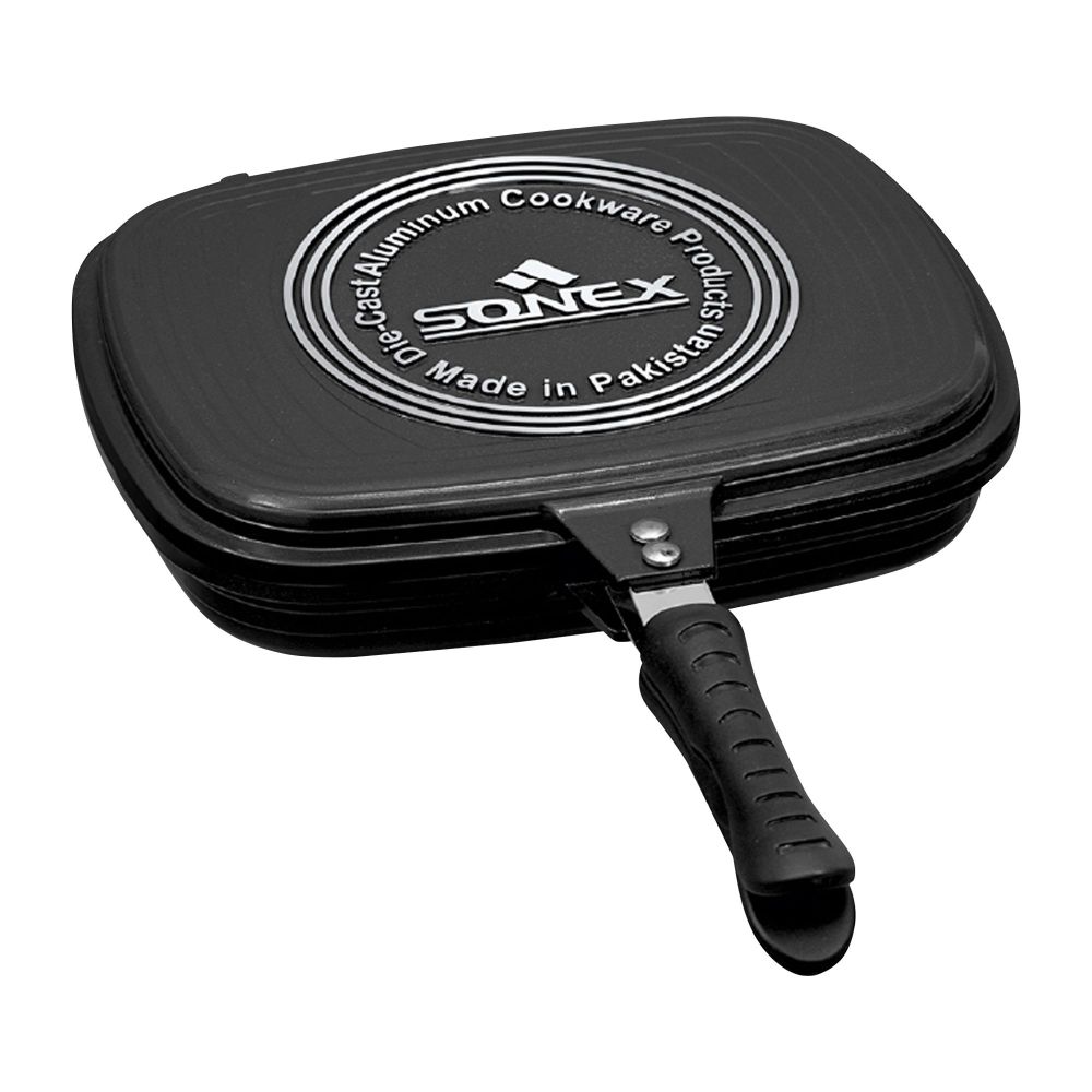 Sonex Die Cast Double Grill Pan, 36cm, 14.1 Inches, 52342 - Main Image