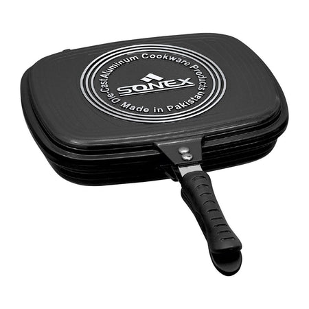 Sonex Die Cast Double Grill Pan, 36cm, 14.1 Inches, 52342 - Main Image