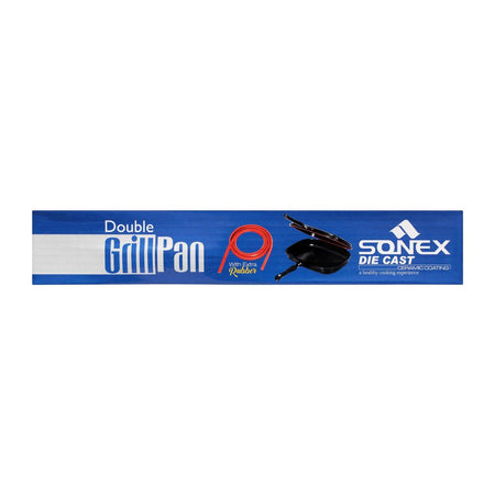 Sonex Die Cast Double Grill Pan, 36cm, 14.1 Inches, 52342 - Image 4