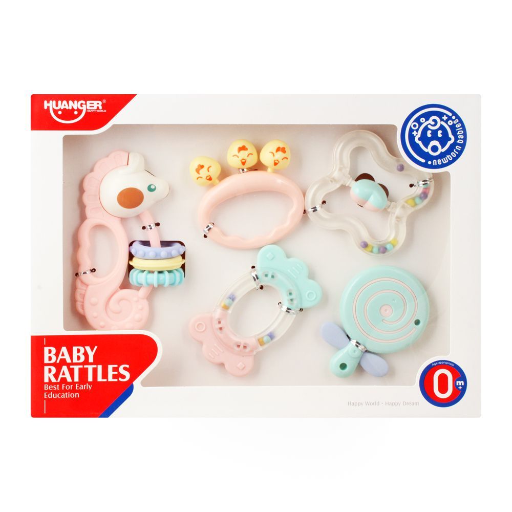 Huanger Baby Rattles, 5 Pieces, 0m+, HE0125 - Main Image