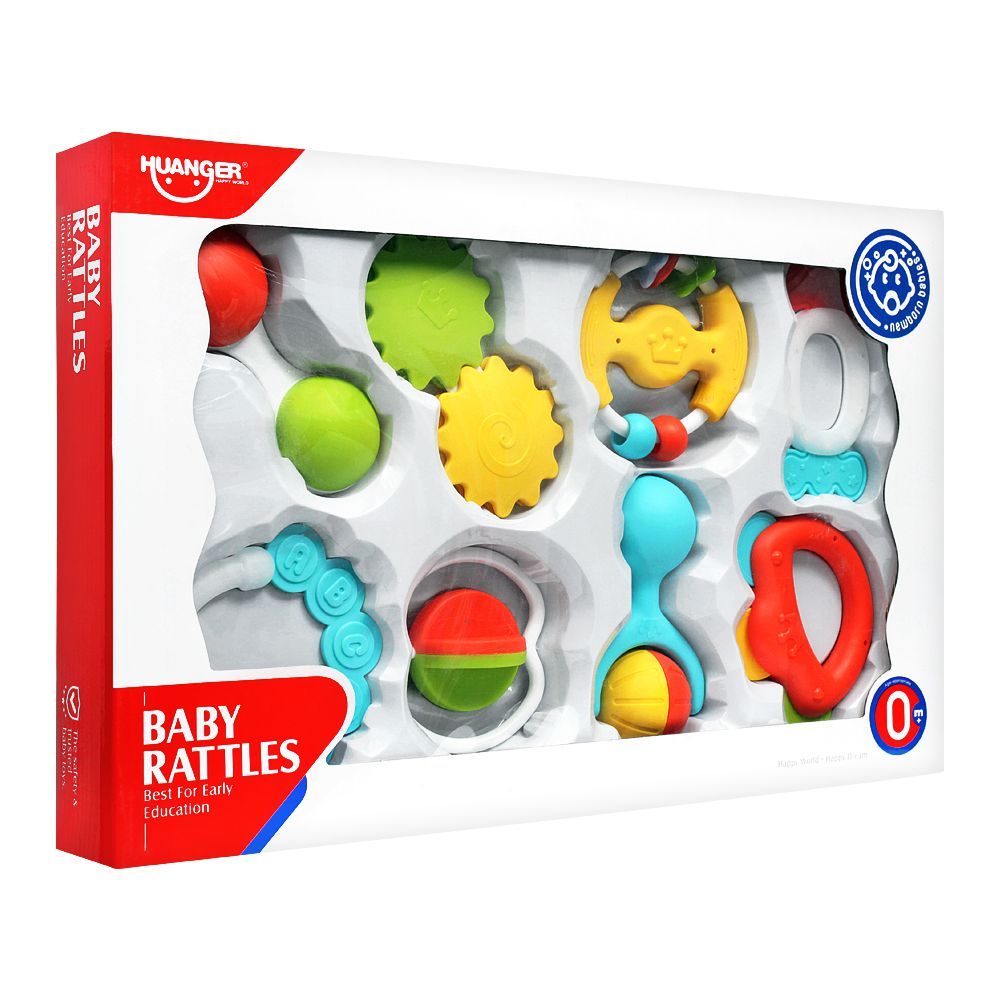 Huanger Baby Rattles, 8 Pieces, 0m+, HE0150 - Main Image