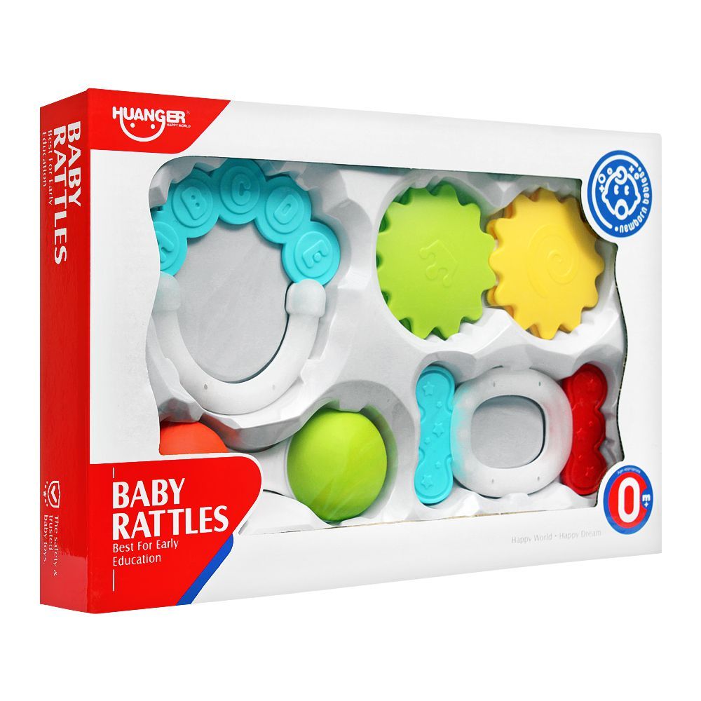 Huanger Baby Rattles, 4 Pieces, 0m+, HE0152 - Main Image