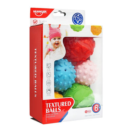 Huanger Textured Balls, 6 Pieces, 6m+, HE0256 - Main Image