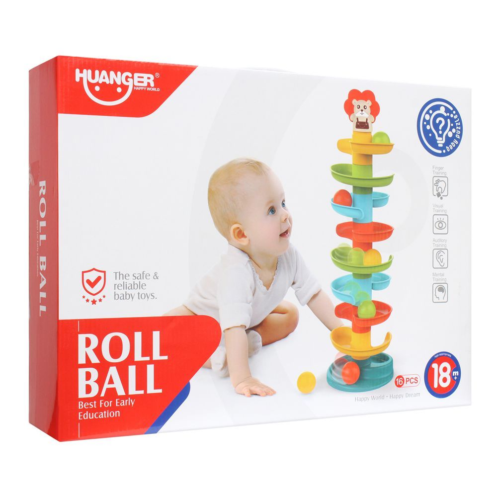 Huanger Roll Ball, 16 Pieces, 18m+, HE0292 - Main Image