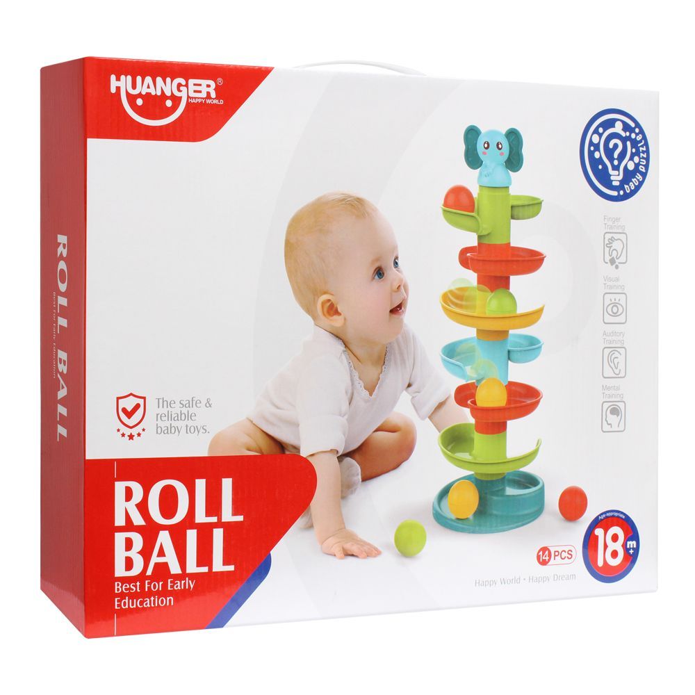 Huanger Roll Ball, 14 Pieces, 18m+, HE0293 - Main Image