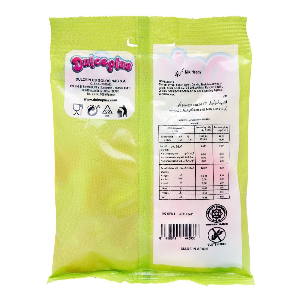 Dulceplus Mix Happy Jelly, Pouch, 100g - Image 2