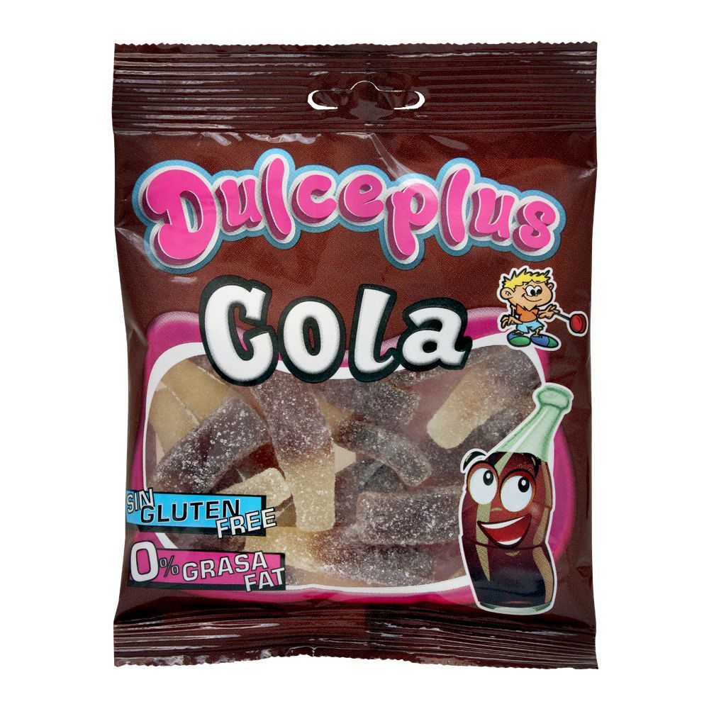 Dulceplus Sour Cola Bottles Jelly, Gluten Free, Pouch, 100g - Main Image