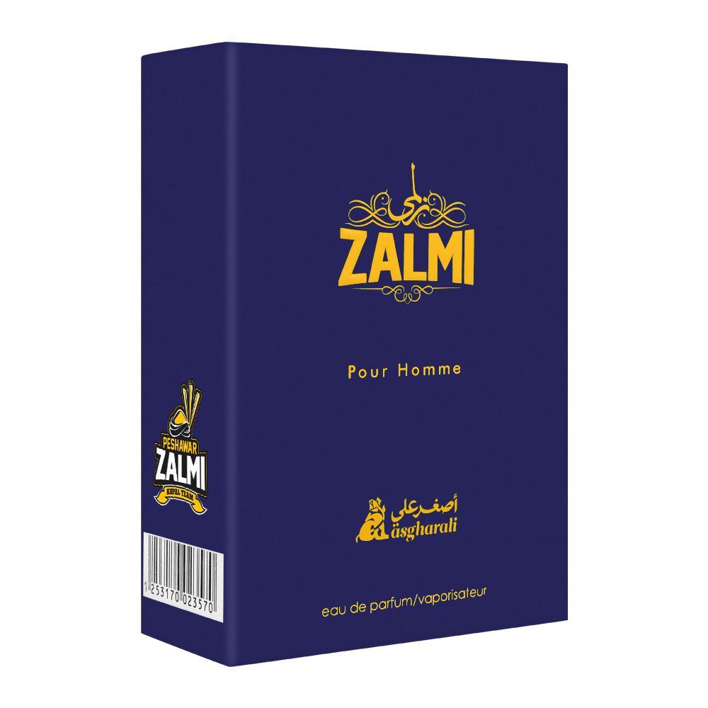 Asgharali Zalmi Pour Homme Eau De Parfum, Fragrance For Men, 50ml - Image 2