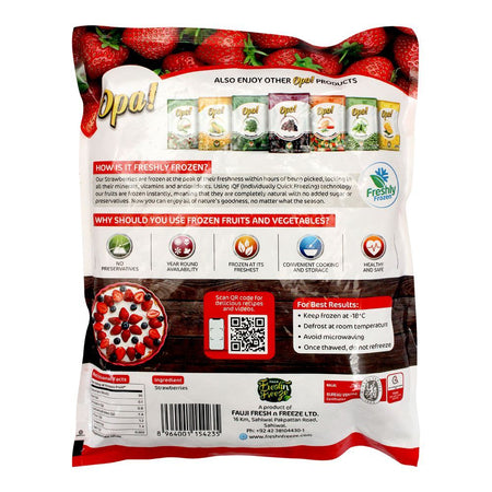 Opa! Juicy Frozen Strawberries, 500g - Image 2