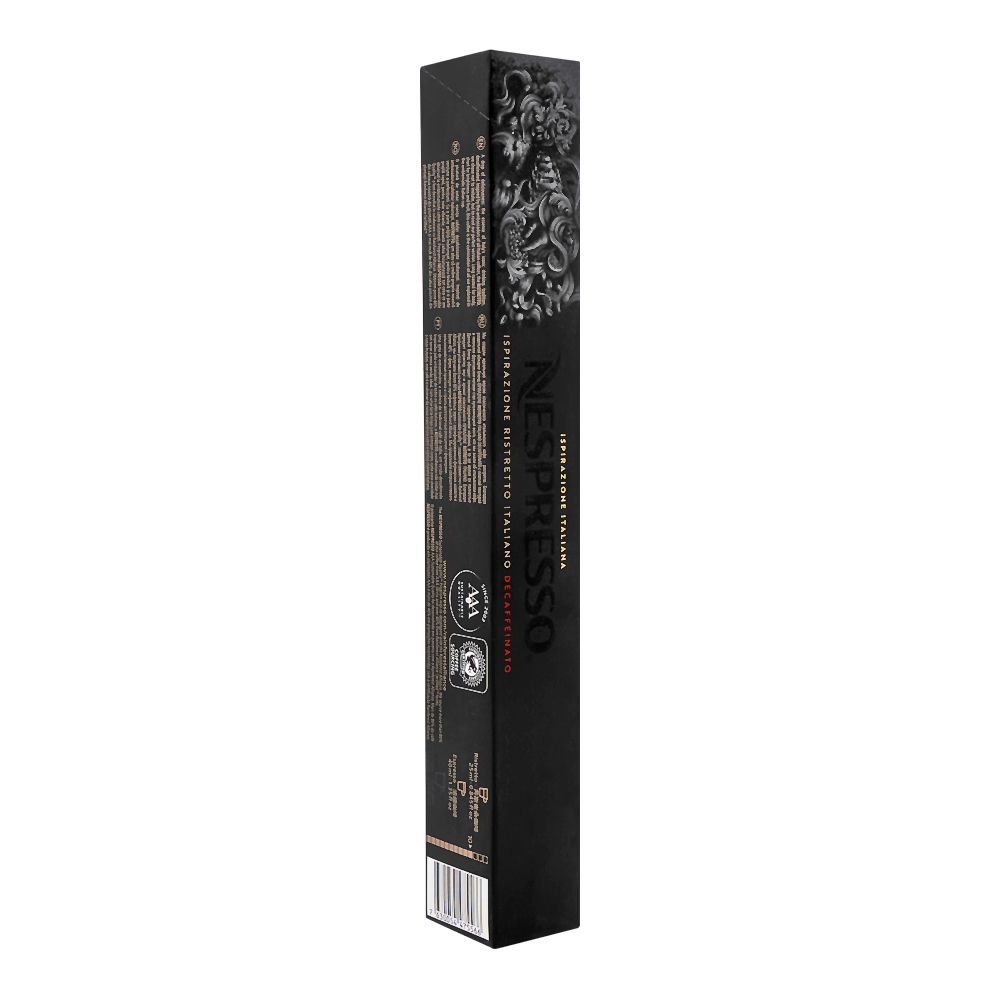 Nespresso Pods, Ispirazione Ristretto Italiano Decaffeinato, 10 Coffee Capsules, 57g - Main Image