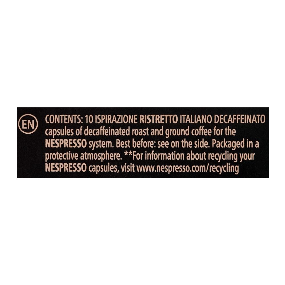 Nespresso Pods, Ispirazione Ristretto Italiano Decaffeinato, 10 Coffee Capsules, 57g - Image 3