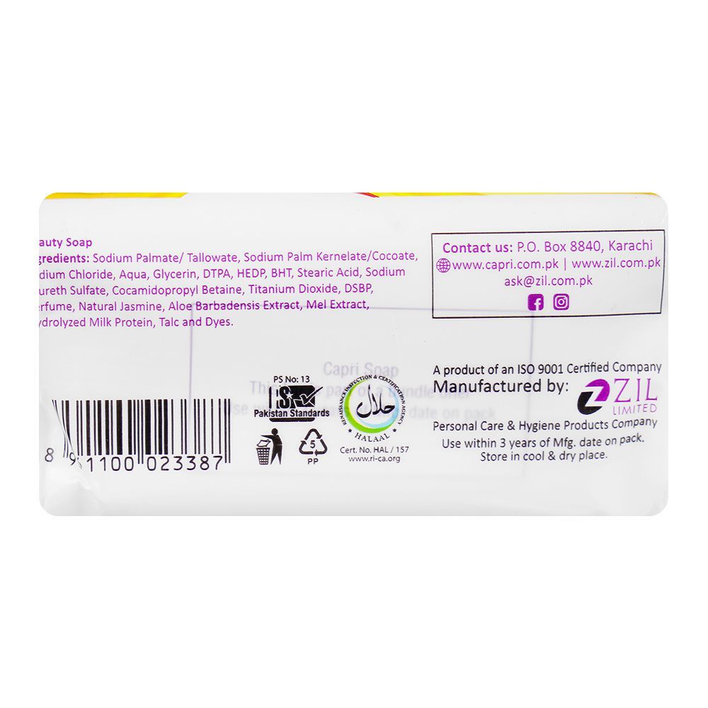 Capri Glow Jasmine White Soap, 3x150g - Image 3