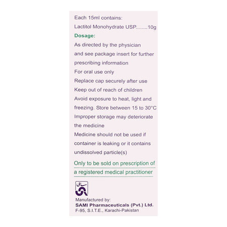 Sami Pharmaceuticals Lacasil 10g/15ml Syrup, 120ml - Image 2