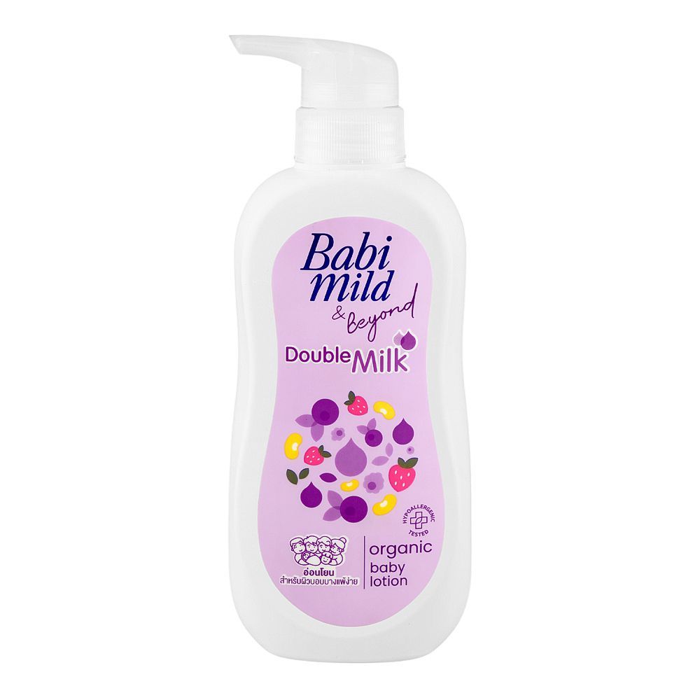 Babi Mild & Beyond Double Milk Organic Baby Lotion, 350ml - Main Image