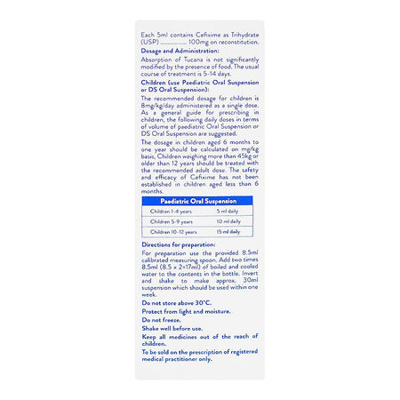 Tucana 100mg/5ml Oral Suspension, 30ml - Image 2