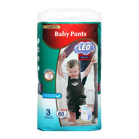 Leo Plus Super Fit Baby Pants Medium No. 3, 6-11Kg, 60-Pack - Main Image